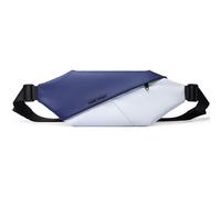 FANDARE Marsupio Uomo Donna Borsa a Tracolla Leggera in Poliestere Impermeabile Borse Da Viaggio Multiuso per Sport e Tempo Libero Zaino Vita Unisex con Cinturino Regolabile Grigio-Blu