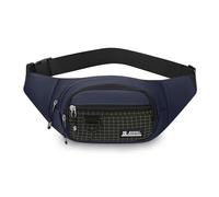 FANDARE Marsupio Uomo Donna,Marsupi sportivi con 3 Zip Tasche, Zaino Monospalla con la Tracolla Regolabile Borsa a spalla,per Ciclismo Running Escursionismo Trekking Concerti Lavoro Blu scuro A