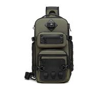 FANDARE Militare Zaino Monospalla per Uomo Borsa Monospalla Sportivo Borsa Zainetto con cinghia per treppiede Sling Crossbody Bag Borsa a Tracolla lavoro Ciclismo Viaggio Borsello Spalla Army Green