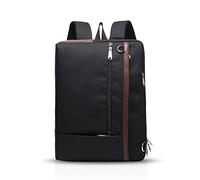 FANDARE Moda Zaino 3 In 1 Borsa a Tracolla 15.6 Pollici Il Computer Portatile Zaino Affari Messenger Zaino Viaggio Zaino Scuola Zaino Università Zaino Impermeabile Uomo Donna Poliestere Nero