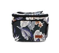 FANDARE Moda Borsa Termica Isolante Pranzo al Sacco Borsa da Picnic Borsa frigo Acquisti Auto Borsa a tracolla per Campeggio Nautica Spiaggia Pesca Scuola Lavoro Lunch Bag Poliestere Nero A