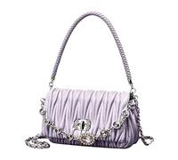 FANDARE Moda Borse a Mano da donna Borsa Ascellare Impermeabile Borse a Spalla Borse a Tracolla PU Pelle Borse Tote Borse Messenger per Shopping Viaggio Lavoro Incontri Viola