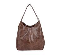FANDARE Moda Borse a Mano da donna Impermeabile Borsa a Tracolla Borse Tote da donna PU Pelle Borse a Spalla per Shopping Viaggio Lavoro Incontri Marrone B