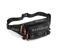 FANDARE Moda Marsupio Zaino a Monospalla Uomo Borsello Uomo Tracolla Donna Waist Pack Borse a spalla da palestra Sling Chest Bag Zaini da escursione Borsa per Viaggio Trekking Ciclismo Nero