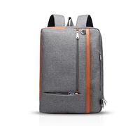 FANDARE Moda Zaino 3 In 1 Borsa a Tracolla 15.6 Pollici Il Computer Portatile Zaino Affari Messenger Zaino Viaggio Zaino Scuola Zaino Università Zaino Impermeabile Uomo Donna Poliestere Grigio