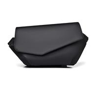 FANDARE Moda Zaino Monospalla Borse a spalla da palestra uomo Zaini da escursione Borsa a tracolla viaggio con cinghia per bagagli Impermeabile PU Pelle Borsello Marsupio Borsa Sling Bag Nero