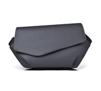 FANDARE Moda Zaino Monospalla Borse a spalla da palestra uomo Zaini da escursione Borsa a tracolla viaggio con cinghia per bagagli Impermeabile PU Pelle Borsello Marsupio Borsa Sling Bag Grigio
