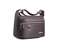 FANDARE Moderna Borsa a Tracolla Uomo Business Casual, Borsa Messenger 24 Ore Borsello Messenger Zaino Spalla per tablet 9,7 Pollici, Ufficio, Città, Viaggio e Uso QuotidianoMarrone