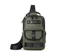 FANDARE Multiuso Marsupio Zaino Monospalla da uomo Marsupio Borsello uomo Sling Chest Bag Borsa a Tracolla Borsello Zainetto Borse a spalla da palestra per Viaggio Impermeabile Nylon Verde