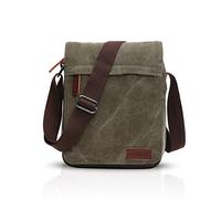 FANDARE New Borsa a Tracolla Uomo Affari Studente Viaggio Portatile Crossbody Bag Grande Capacità Multi-pocket Traspirante Tela