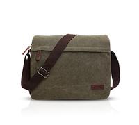 FANDARE New Borsa a Tracolla Uomo Affari Studente Viaggio Portatile Crossbody Bag Grande Capacità Multi-pocket Traspirante Tela