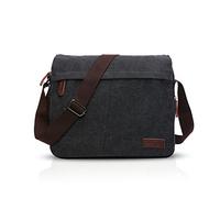 FANDARE New Borsa a Tracolla Uomo Affari Studente Viaggio Portatile Crossbody Bag Grande Capacità Multi-pocket Traspirante Tela