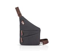 FANDARE New Sling Bag Borsa a Tracolla Studente Sport Portatile Viaggio Crossbody Bag Uomo Anti-theft Impermeabile Poliestere Nero