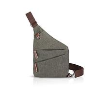 FANDARE New Sling Bag Borsa a Tracolla Studente Sport Portatile Viaggio Crossbody Bag Uomo Anti-theft Impermeabile Poliestere Verde