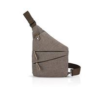 FANDARE New Sling Bag Shoulder Crossbody Bag Sport Party Viaggi Portatile Borsa a Tracolla Anti-theft Uomini Impermeabile Poliestere, cachi, L, Zaino per il tempo libero