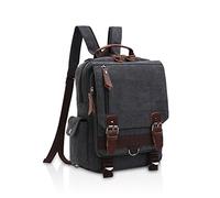 FANDARE New Zaino Uomo Business Sling Bag Student Outdoor Viaggio Borsa a Tracolla Traspirante Tela Nero B