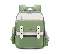 FANDARE Nuova Zaino per bambini zainetto bambino Zainetto Scuola Borsa Ragazza Zaino leggero con strisce riflettenti Zaini Casual con fascia toracica Zaini scuola Borse Zainetto Verde
