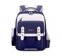 FANDARE Nuova Zaino per bambini zainetto bambino Zainetto Scuola Borsa Ragazza Zaino leggero con strisce riflettenti Zaini Casual con fascia toracica Zaini scuola Borse Zainetto Blu