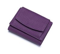FANDARE Portafoglio Donna Piccolo Portamonete Porta Carte di Credito in Pelle Viola