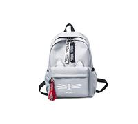 FANDARE Ragazze Zaino Casual Borsa da Scuola Adolescente Daypack School Bag per Scuola Università Viaggio Shopping Impermeabile Tessuto Oxford Zaini Grigio