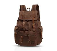 FANDARE Retro 15.6 Pollici Portatile Laptop Notebook Zaino Studente Zaino di Viaggio Viaggi Esterno Scuola Borsa a Zainetto Daypack Tela