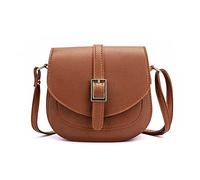 FANDARE Retro Borsa a tracolla da donna Borsa Messenger in Pelle PU Borse a Spalla Crossbody Bag Shopping Viaggio Sacchetto Borsetta Marrone
