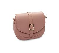 FANDARE Retro Borsa a tracolla da donna Borsa Messenger in Pelle PU Borse a Spalla Crossbody Bag Shopping Viaggio Sacchetto Borsetta Rosa