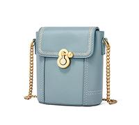 FANDARE Retro Borsa a tracolla da donna Catena Borsa a Spalla Borsa Messenger in Pelle PU Borse a Spalla Elegante Messenger Crossbody Bag Shopping Viaggio Sacchetto Borsetta Blu