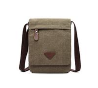 FANDARE Retrò Borse Tracolla Tela Borse a spalla Uomo Borsello Borsa a Tracolla Shoulder Crossbody Bag per scuola Università Business Viaggio Lavoro Borsa a Spalla Verde