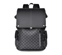 FANDARE Retrò Estetica Zaino PC Portatili Nero Uomo Zainetto Impermeabile PVC Zaino professionale multiuso borsa a mano Scuola Borsa a tracolla Zaino viaggio Zaino Laptop Zaino Lavoro Borsa da Cabina