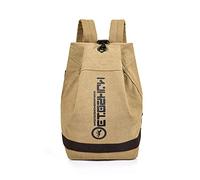 FANDARE Retro Zaini Tela Zainetto porta PC Cartelle Zaino Scuola Adolescente Borsa da scuola Borse a Zaino Zainetti Daypacks per Uomo Donna All'aperto Viaggio Escursionismo Camping Cachi