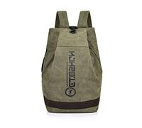 FANDARE Retro Zaini Tela Zainetto porta PC Cartelle Zaino Scuola Adolescente Borsa da scuola Borse a Zaino Zainetti Daypacks per Uomo Donna All'aperto Viaggio Escursionismo Camping verde