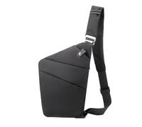 FANDARE Segmentato Zaino Monospalla Uomo Donna Sport Borse a da palestra Antifurto Destra Spalla Sling Crossbody Bag Zaini da escursione Borsa a tracolla viaggio Marsupio Borsa Nero