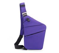 FANDARE Segmentato Zaino Monospalla Uomo Donna Sport Borse a da palestra Antifurto Sinistra Spalla Sling Crossbody Bag Zaini da escursione Borsa a tracolla viaggio Marsupio Borsa Viola