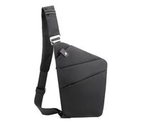 FANDARE Segmentato Zaino Monospalla Uomo Donna Sport Borse a da palestra Antifurto Sinistra Spalla Sling Crossbody Bag Zaini da escursione Borsa a tracolla viaggio Marsupio Borsa Nero
