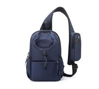 FANDARE Sport Zaino Monospalla Sling Crossbody Bag con tasca a tracolla & Porta acqua Borse a spalla da palestra Uomo Donna Zaini Marsupio da escursione viaggio Borsa a tracolla Blu