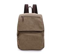 FANDARE Tela Zaino Unisex Zaino Porta PC Uomo Retrò Borsa Zainetto Donna Zaino Scuola Zainetto Zainetti Cartella Borsa da scuola Università All'aperto Viaggio porta PC 12.9 Pollici Zaino Marrone
