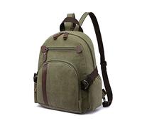 FANDARE Tela Zaino Zaino Porta PC Uomo Borsa Zainetto Donna Zaino Scuola Zainetto Zainetti Cartella Borsa da scuola Università All'aperto Viaggio porta PC 12.9 Pollici Zaino Verde