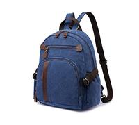 FANDARE Tela Zaino Zaino Porta PC Uomo Borsa Zainetto Donna Zaino Scuola Zainetto Zainetti Cartella Borsa da scuola Università All'aperto Viaggio porta PC 12.9 Pollici Zaino Blu