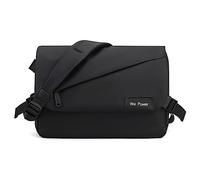 FANDARE Ultraleggero Borsa a tracolla Uomo Retrò Borsa a Spalla Borse a spalla Nylon Borsello Lavoro Borse Messenger Borse per Ufficio Università Insegnanti Scuola Business Borselli tracolla Nero