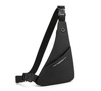 FANDARE Ultraleggero Zaino Monospalla Zaino Spalla Zaino Tracolla Uomo Borsa a tracolla Bifacciale Sling Bag Borsello a tracolla per Trekking Ciclismo Viaggio Impermeabile Zainetto Nero