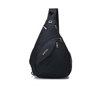 FANDARE Ultraleggero Zaino Monospalla Zaino Spalla Zaino Tracolla Uomo Donna Borsa a tracolla Sling Bag Borsello a tracolla per Trekking Ciclismo Viaggio Piccolo Zainetto Impermeabile Nylon Nero