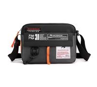 FANDARE Unisex Borsa a Tracolla da Donna in Nylon Uomo Borse spalla Pochette e Clutch con tracolla larga regolabile Borsello Pochette Viaggio Phone Crossbody Bag Grigio