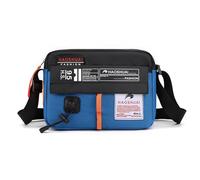 FANDARE Unisex Borsa a Tracolla da Donna in Nylon Uomo Borse spalla Pochette e Clutch con tracolla larga regolabile Borsello Pochette Viaggio Phone Crossbody Bag Nero blu