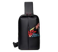 FANDARE Unisex Monospalla Uomo Zaino Monospalla Tracolla Donna Borse piccole a tracolla Borsa a Spalla per Scuola Outdoor Sportiva Ciclismo Viaggio Hiking Camping Crossbody Daypacks Nero