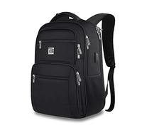 FANDARE Unisex Multiuso Antifurto Zaino con Porta USB Zaino per 15.6 pollice PC Portatile Impermeabile da Uomo Donna Borsa Universitaria Daypack per La Scuola Viaggio Business Poliestere Nuovo nero