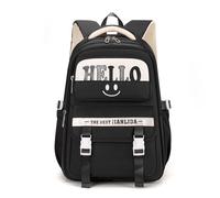 FANDARE Unisex Zaini Casual Dalle Quotidiani Versatili Urbani Adolescente Ragazza Minimalista Zaino Compagno di Campus Studente Borse a zainetto Borsello Borsa ufficio Viaggio Daypacks Nero