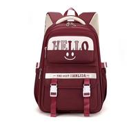FANDARE Unisex Zaini Casual Dalle Quotidiani Versatili Urbani Adolescente Ragazza Minimalista Zaino Compagno di Campus Studente Borse a zainetto Borsello Borsa ufficio Viaggio Daypacks Rosso