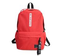 FANDARE Unisex Zaini Casual Zainetto Ragazzi Ragazze Zaino Scuola Borsa da scuola Uomo Donna Adolescente Zaini da viaggio Universita Borse a Zaino Casuale Daypack Poliestere Nuovo Rosso