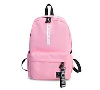 FANDARE Unisex Zaini Casual Zainetto Ragazzi Ragazze Zaino Scuola Borsa da scuola Uomo Donna Adolescente Zaini da viaggio Universita Borse a Zaino Casuale Daypack Poliestere Nuovo Rosa